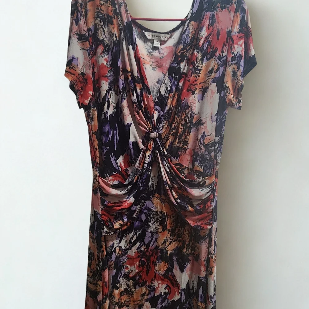 AA Studio AA Abstract Knot Front Dress Size 18 - Picture 1 of 4